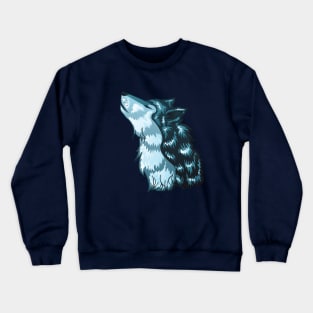 Howling Wolf Head Crewneck Sweatshirt